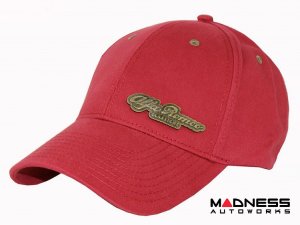 Alfa Romeo Cap - Red w/ Bronze Accents - Classiche
